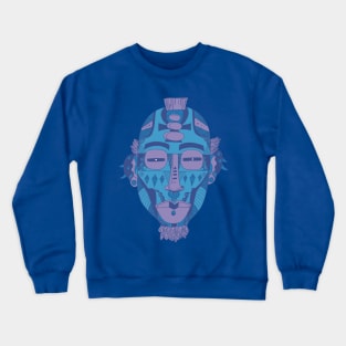 Mountain Blue African Mask 5 Crewneck Sweatshirt